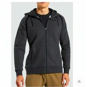 Gymshark beige/off-white Compound mens full zip hooded sweatshirt